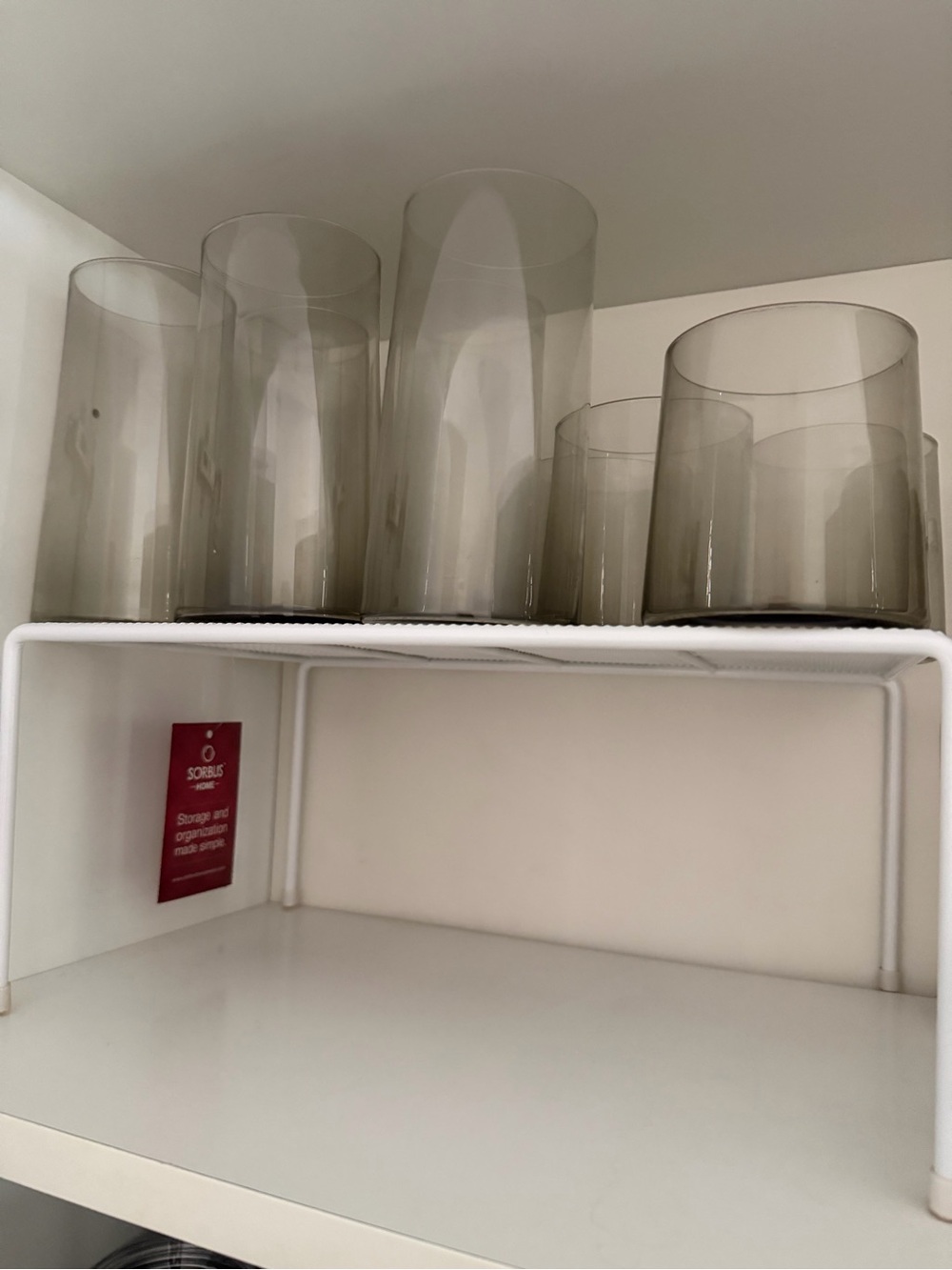 CB2 Smoky Glass Tumbler Set